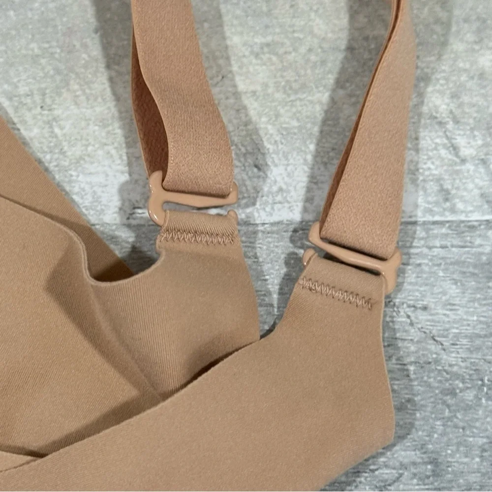 HONEYLOVE CROSSOVER WIRELESS BRA - SAND - SIZE - LARGE